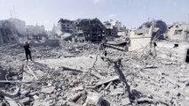 Imágenes de la destrucción en Al-Remal tras los ataques aéreos israelíes en Gaza