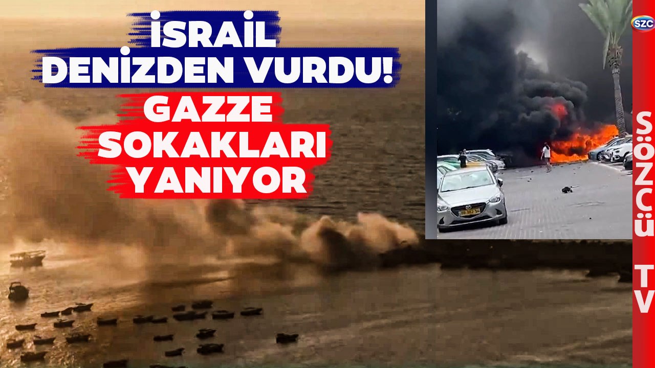İsrail Hamas'ın Aşkelon Saldırısına Hemen Yanıt Verdi! Gazze'yi Denizden Bombaladılar