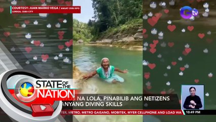 75-anyos na lola, pinabilib ang netizens sa kanyang diving skills | SONA