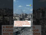 Imagens aéreas mostram destruição em Gaza após contra-ataque de Israel