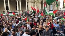 A Milano Presidio pro-palestinese contro l'occupazione israeliana
