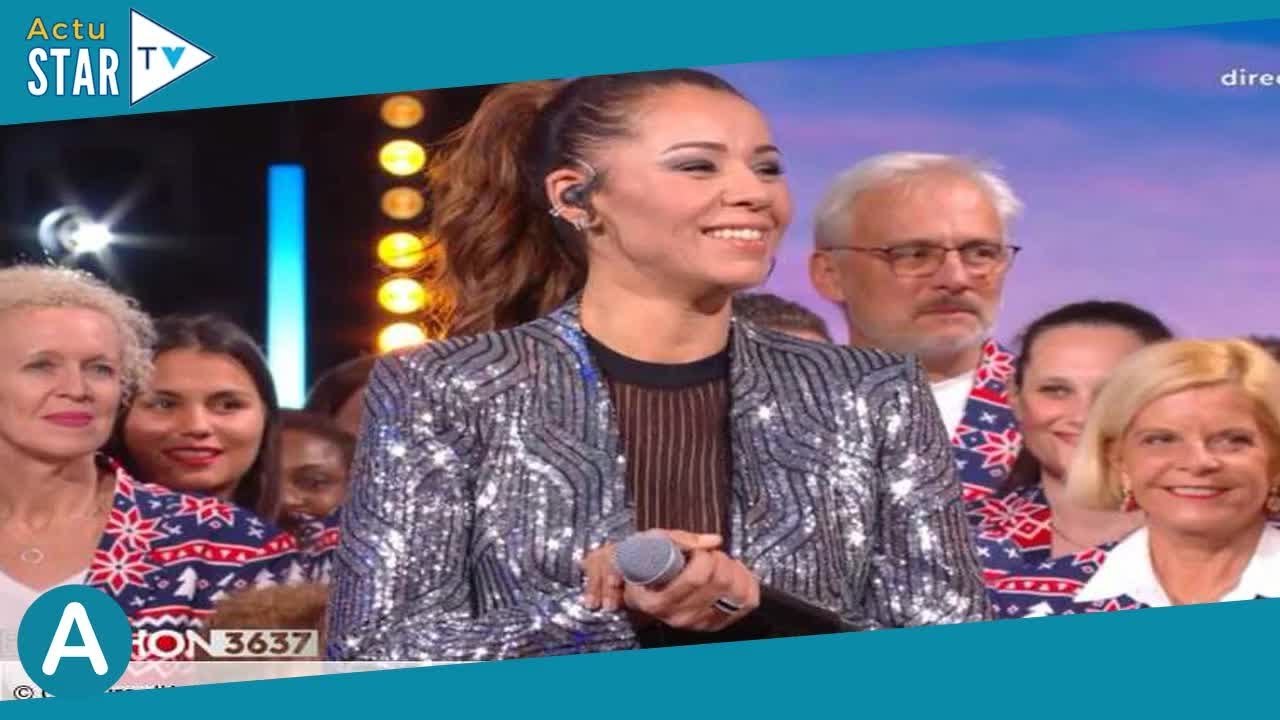 Chimène Badi : méconnaissable, elle fait sensation sur le plateau du Téléthon 2022 (ZAPTV)