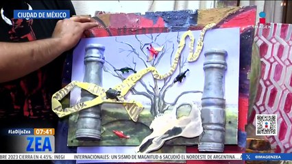 Él es Ángel Mariano Martínez, joven artista conceptual