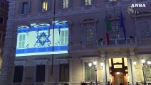 Israele, bandiera proiettata sulla facciata del Senato in segno di solidarieta'