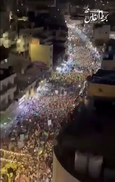 Ürdün'de Filistinlilere dev destek gösterisi