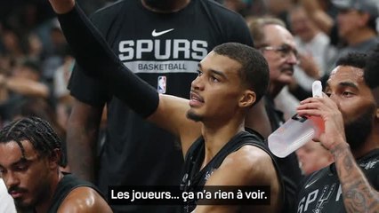 Spurs - Wembanyama : "Mes premières impressions sont très positives"