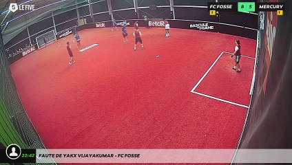 Faute de Yakx Vijayakumar - FC FOSSE