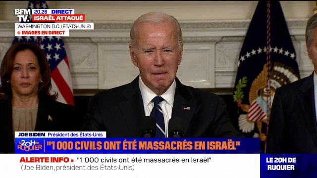 Joe Biden: Nous sommes avec Israël et nous allons nous assurer qu'Israël va pouvoir assurer la protection de ses citoyens