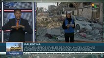 Ataques aéreos israelíes provocan el desplazamiento de miles de familias palestinas