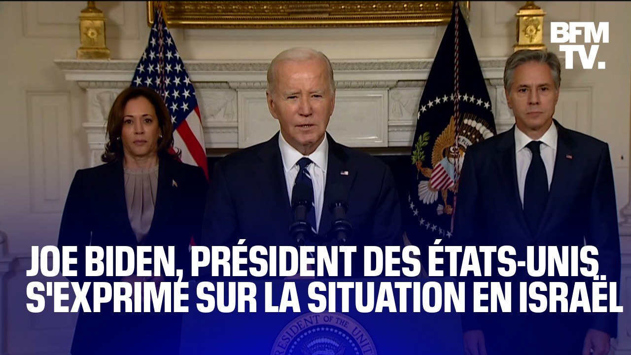 Le président des États-Unis, Joe Biden, s'exprime sur la situation en Israël