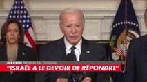 «Israël a le devoir de répondre» : le discours de Joe Biden, président des Etats-Unis