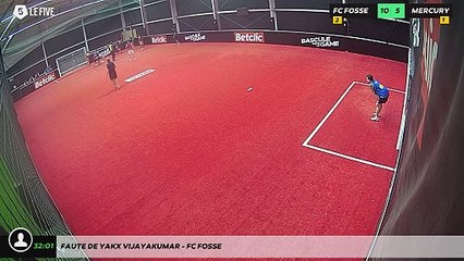 Faute de Yakx Vijayakumar - FC FOSSE