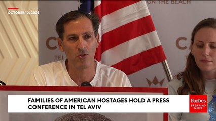 Families Of Americans Held Hostage Hold A Press Conference In Tel Aviv