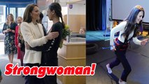 Kate Middleton Tries Training Exercises as She Meets Preet Chandi