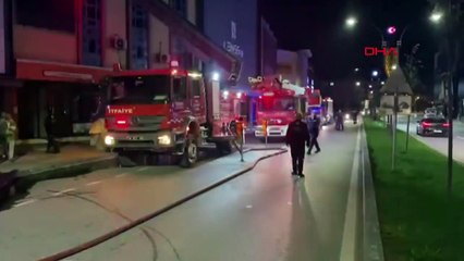 İnegöl'de Mobilya İmalathanesinde Yangın