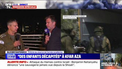 Israël: un porte-parole de Tsahal donne sur BFMTV un bilan de "1200 morts, dont la majorité sont des civils" et "150 à 200 otages"