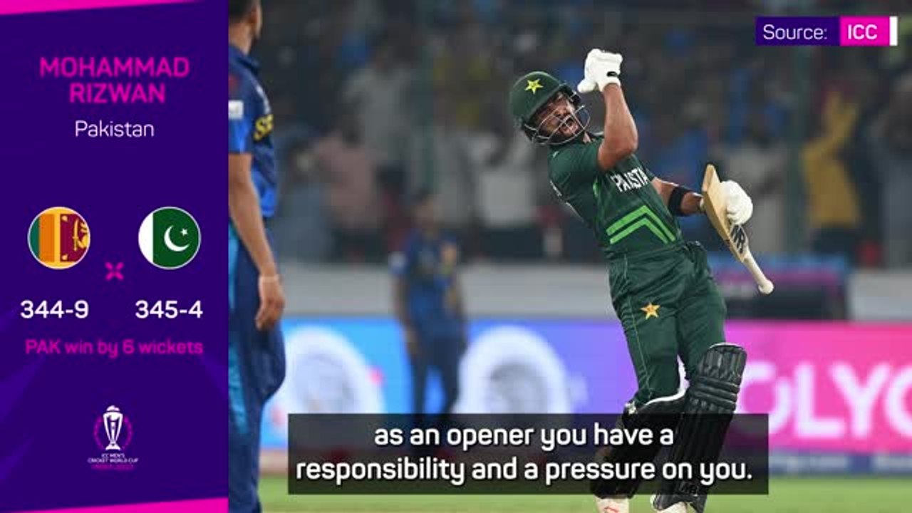 Rizwan credits youngster Shafique in World Cup record chase against Sri ...