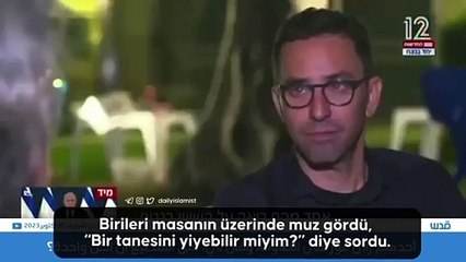 İşte sivil kadın yahudi! Bakın Kassam askeri ne muamele etmiş
