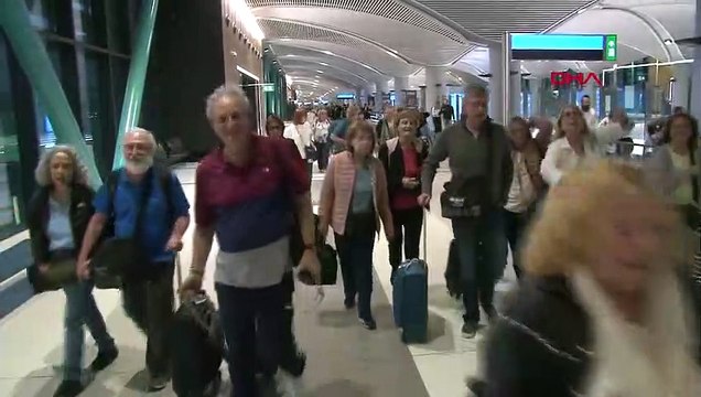Les avions THY ont atterri à Istanbul, les femmes et les familles avec enfants ont attiré l'attention parmi les passagers israéliens.