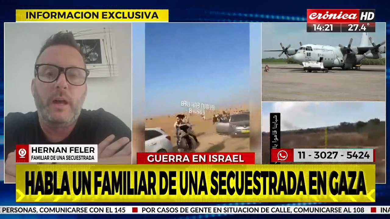 El testimonio de Hernán Feler: "Hamás secuestró a mi tía"