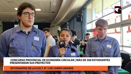 Alumnos de Campo Grande diseñaron una planta industrial que transforma plástico en madera sintética