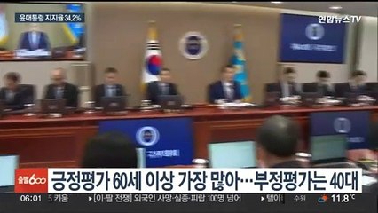 연합뉴스TV 정례 여론조사…"윤대통령 국정지지율 34.2%"