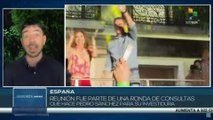 Alberto Núñez compareció ante los medios tras encuentro con Pedro Sánchez