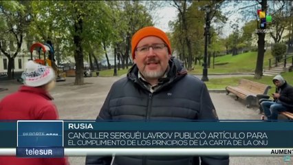 Canciller de Rusia, Serguéi Lavrov, predice riesgos de un conflicto global