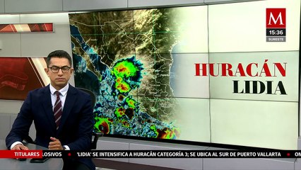 Huracán 'Lidia' se intensifica a categoría 3 y continúa su trayectoria