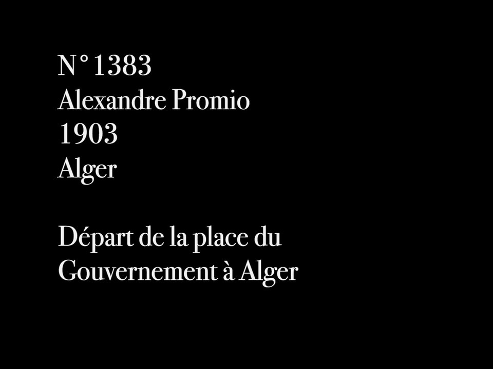 Départ de la place du Gouvernement à Alger | movie | 1903 | Official Trailer