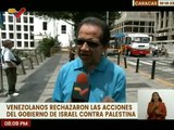 Venezolanos rechazan las agresiones de Israel y Occidente contra el pueblo de Palestina