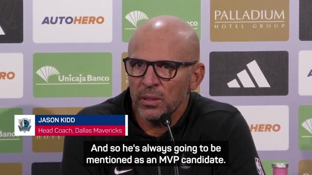 Mavs head coach Kidd tips Doncic to win the NBA MVP