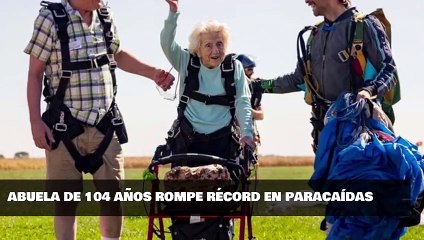 Descargar video: SALTA EN PARACAÍDAS A LOS 104 AÑOS (La Abuela Valiente) - #Curiosidades #Noticias