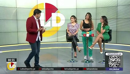 Alicia Retto enseña el femoral a Checho Ibarra en vivo durante Noticiero Latina
