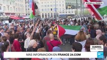 Manifestaciones en Europa muestran su apoyo tanto a Israel como a Palestina