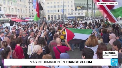 下载视频: Manifestaciones en Europa muestran su apoyo tanto a Israel como a Palestina