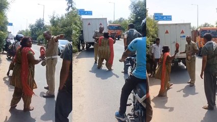 Video: कहा- "मैं अब जेल जाउंगी.." और दरोगा पर बरसा दीं चप्पलें, महिला की दबंगई कैमरे में कैद