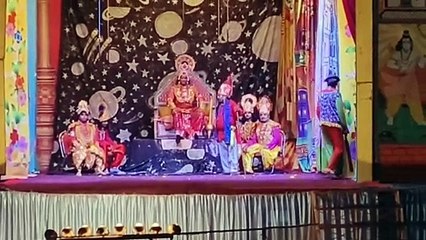 लंकापति रावण के जन्म और नारद के मोह की लीला का मंचन