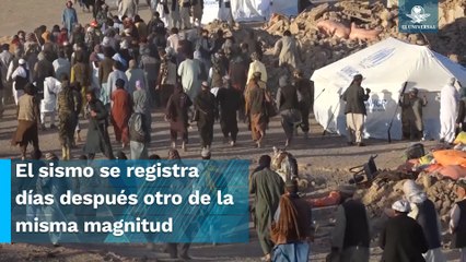 Reportan nuevo sismo de magnitud 6.3 en Afganistán