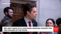 Matt Gaetz Gives His Take On Steve Scalise-Jim Jordan Matchup For New Speaker Of The House