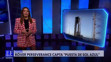 Así se ve la puesta de 'sol azul' en Marte