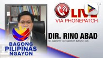 Panayam kay Oil Industry Management Director Rino Abad