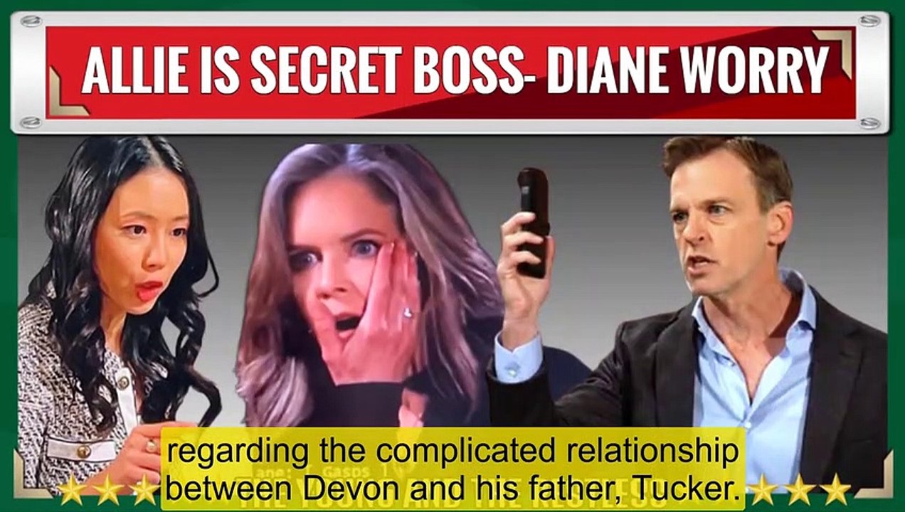 Young And The Restless Spoilers Allie is the boss of Diane and Tucker - wants to