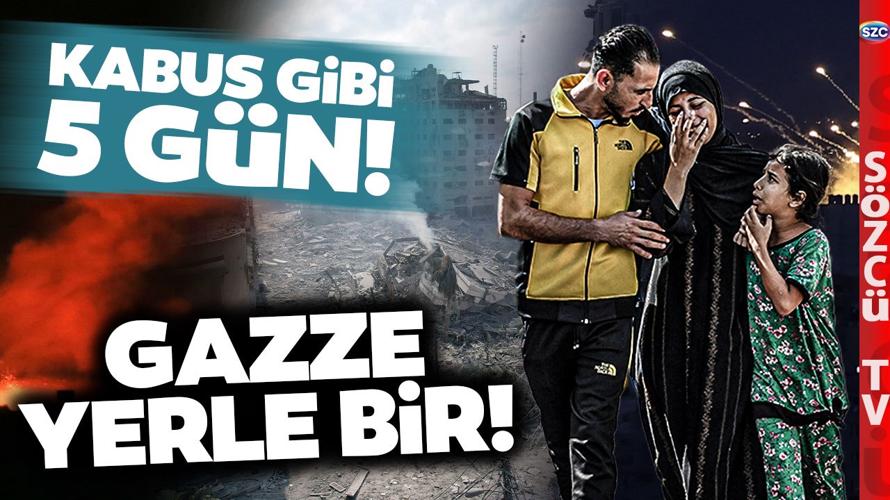 Gazze'de Kabus Gibi 5 Gün! Gözyaşı Açlık Susuzluk Var! Elektrik Su Yemek Yok!