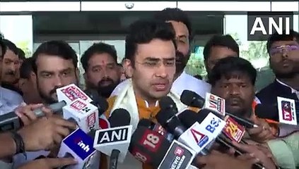 रायपुर पहुंचे भाजयुमो राष्ट्रीय अध्यक्ष तेजस्वी सूर्या