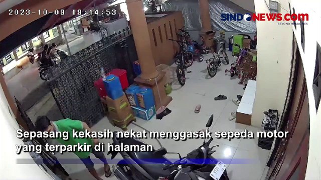Heboh, Pasangan Kekasih Curi Motor di Halaman Rumah Warga Koja