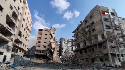 Gazze'deki yıkım böyle görüntülendi