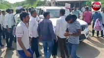 भाजपा प्रत्याशी सांसद देवजी पटेल पर हमला : काले झंडे दिखाकर किया विरोध