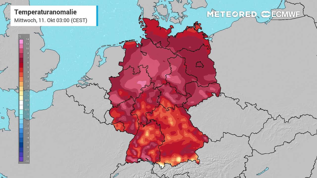 Extreme Wärme und das mitten im Oktober! Die Temperaturen sind für die Jahreszeit mal wieder deutlich zu hoch!