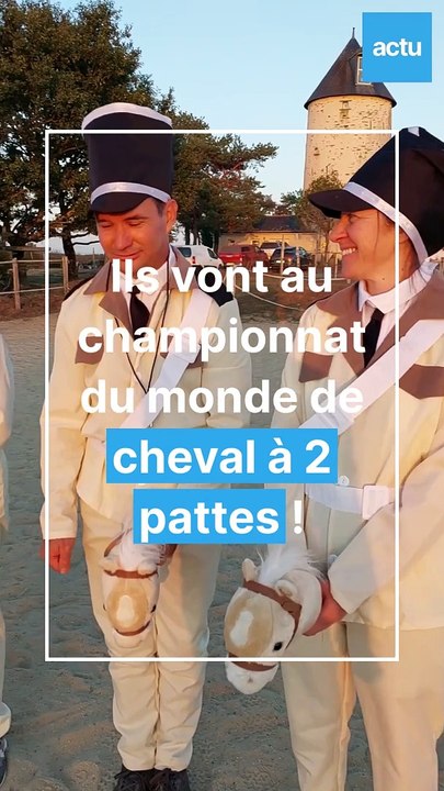 Ils participent au championnat du monde de cheval à 2 pattes